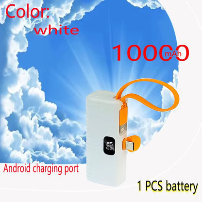 Capsule Mini Wireless Power Bank Large Capacity 10000Mah Fast Charging Power Bank Emergency External Battery for Iphone Type-C